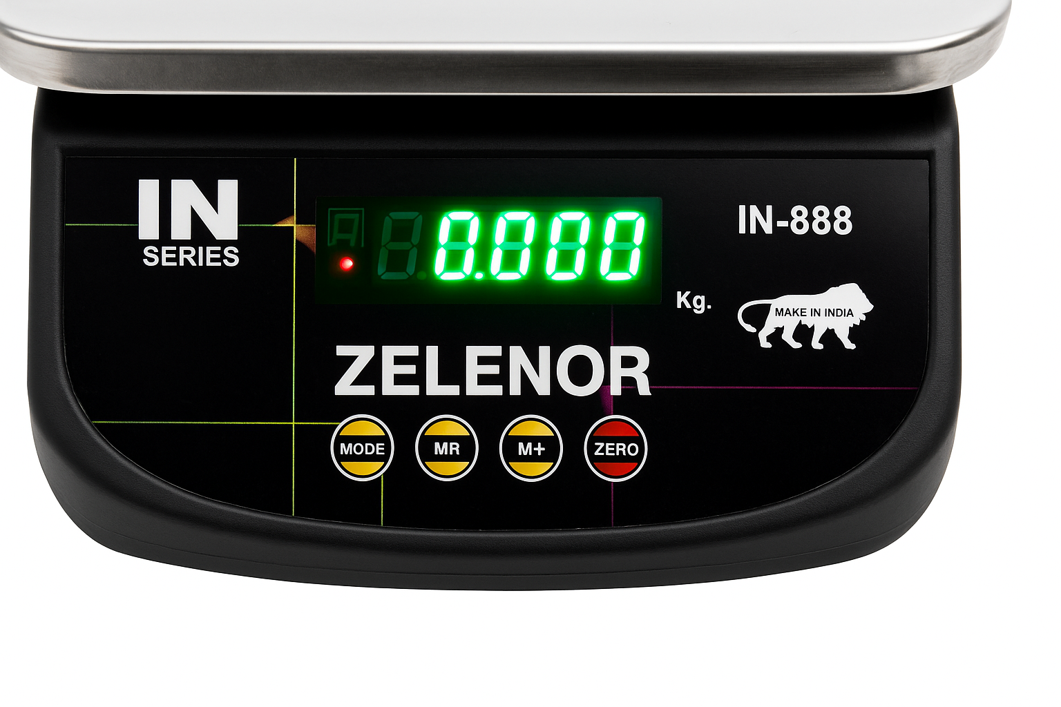Zelenor 30Kg Digital Weight Machine for Shop & Home | IN-888 | Bright LED Display | High Precision Scale
