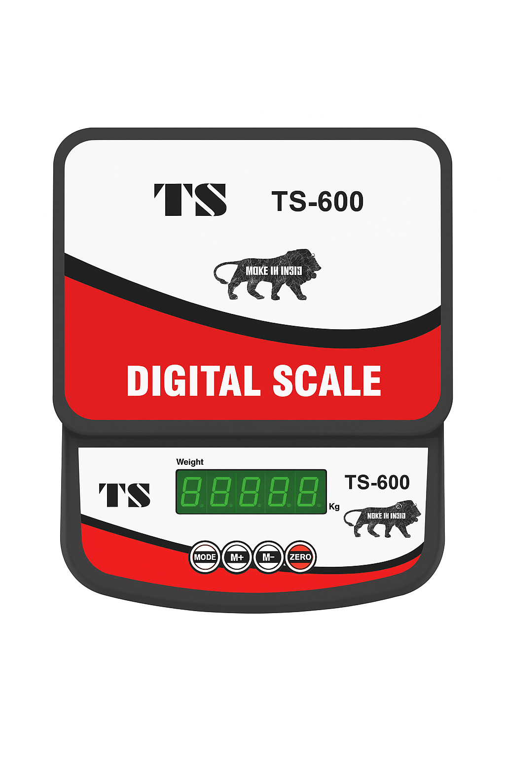 TS-600 Digital Weighing Scale – High Precision, Heavy Duty, LED Display, Made in India
