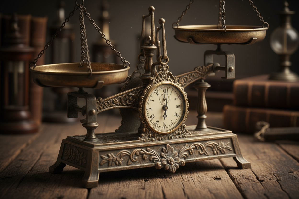 Vintage weighing scale 